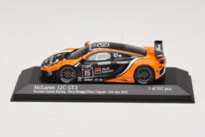 McLaren MP4-12C GT3 #15 Boutsen Racing Bovy / Broggi 24 Hours of Spa 2012 Minichamps 1:43 437121315 Metaal