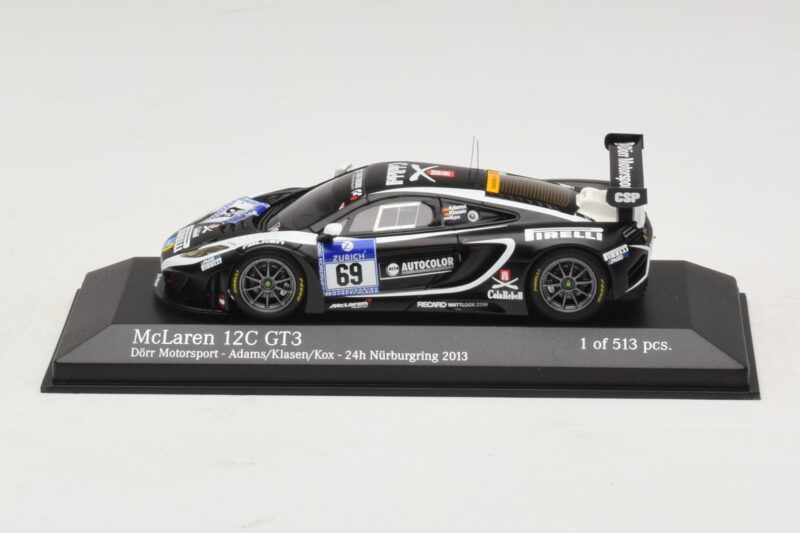 McLaren MP4-12C GT3 #69 Dorr Motorsport Adams / Klasen 24 Hours of Nurburgring 2014 Minichamps 1:43 437131399 Metaal