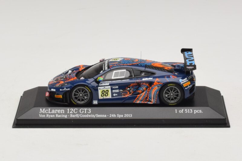 McLaren MP4-12C GT3 #88 Von Ryan Racing Barff / Goodwin 24 Hours of Spa 2013 Minichamps 1:43 437131388 Metaal