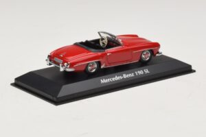 Mercedes 190 SL Rood Maxichamps 1:43 940033131-O Metaal — afbeelding 2 van 4