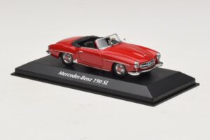 Mercedes 190 SL Rood Maxichamps 1:43 940033131-O Metaal — afbeelding 3 van 4
