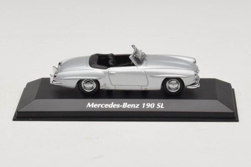 Mercedes 190 SL W121 Zilver Maxichamps 1:43 940033130 Metaal