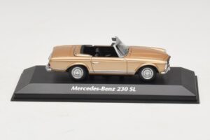 Mercedes 230 SL W113 Goud Metallic Maxichamps 1:43 940032230 Metaal