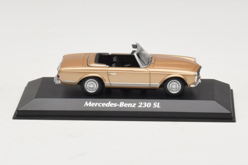 Mercedes 230 SL W113 Goud Metallic Maxichamps 1:43 940032230 Metaal