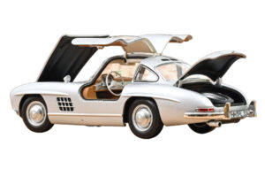 Mercedes 300 SL W198 Gullwing Zilver Norev 1:18 183857 Metaal — afbeelding 2 van 5