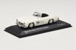 Mercedes 300 SL W198 Roadster Wit Minichamps 1:43 400039034 Metaal — afbeelding 2 van 4