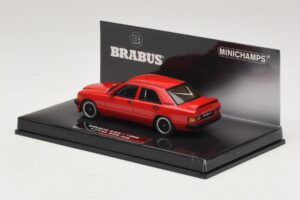 Mercedes Brabus 3.6S 190E W201 Rood Minichamps 1:43 437032600 Metaal — afbeelding 3 van 5