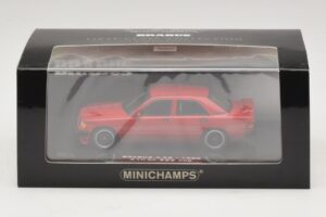 Mercedes Brabus 3.6S 190E W201 Rood Minichamps 1:43 437032600 Metaal — afbeelding 5 van 5