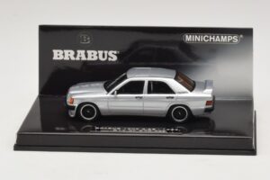 Mercedes Brabus 3.6S 190E W201 Zilver Minichamps 1:43 437032604 Metaal