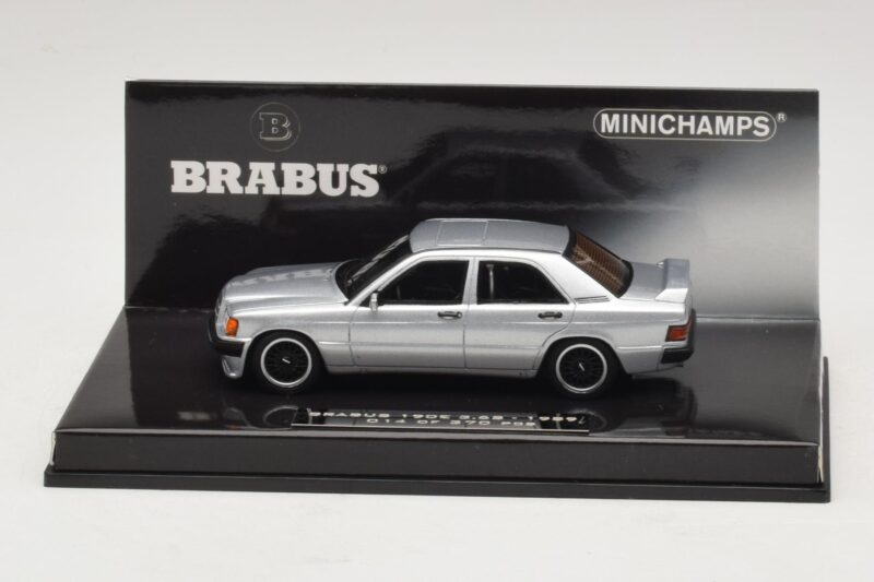 Mercedes Brabus 3.6S 190E W201 Zilver Minichamps 1:43 437032604 Metaal