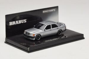 Mercedes Brabus 3.6S 190E W201 Zilver Minichamps 1:43 437032604 Metaal — afbeelding 2 van 5