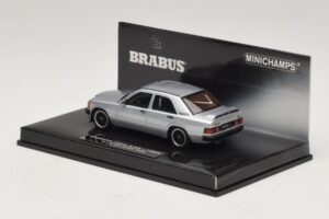 Mercedes Brabus 3.6S 190E W201 Zilver Minichamps 1:43 437032604 Metaal — afbeelding 3 van 5