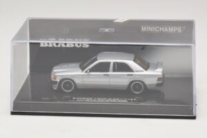 Mercedes Brabus 3.6S 190E W201 Zilver Minichamps 1:43 437032604 Metaal — afbeelding 4 van 5
