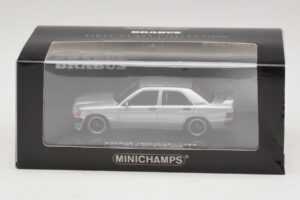 Mercedes Brabus 3.6S 190E W201 Zilver Minichamps 1:43 437032604 Metaal — afbeelding 5 van 5