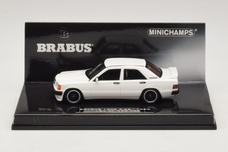 Mercedes Brabus 3.6S 190E W201 Wit Minichamps 1:43 437032602 Metaal