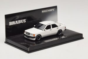 Mercedes Brabus 3.6S 190E W201 Wit Minichamps 1:43 437032602 Metaal — afbeelding 2 van 5