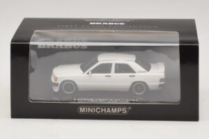 Mercedes Brabus 3.6S 190E W201 Wit Minichamps 1:43 437032602 Metaal — afbeelding 5 van 5