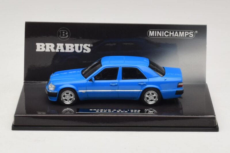 Mercedes Brabus 6.5 500E W124 Blauw Minichamps 1:43 437032502 Metaal