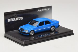 Mercedes Brabus 6.5 500E W124 Blauw Minichamps 1:43 437032502 Metaal — afbeelding 2 van 5