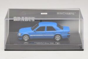 Mercedes Brabus 6.5 500E W124 Blauw Minichamps 1:43 437032502 Metaal — afbeelding 4 van 5