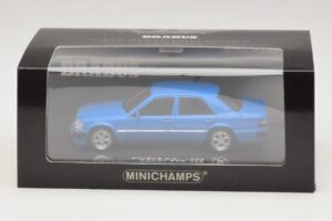 Mercedes Brabus 6.5 500E W124 Blauw Minichamps 1:43 437032502 Metaal — afbeelding 5 van 5