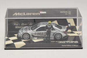 Mercedes C203 DTM Team McLaren Mercedes MP4-98T Mika & Erja Hakkinen Lapland 17 April 2000 Minichamps 1:43 530984378-P1 Metaa — afbeelding 4 van 4