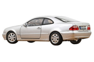 Mercedes CLK C208 Brilliant Silver Norev 1:18 183335 Metaal — afbeelding 3 van 3