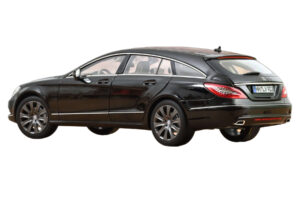 Mercedes CLS Shooting Brake X218 Obsidian Black Metallic Norev 1:18 183944 Metaal — afbeelding 3 van 3