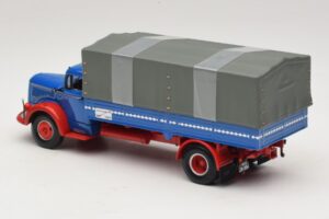 Mercedes L 315 Platformwagen Blauw Rood Minichamps 1:43 439034420 Metaal — afbeelding 5 van 6