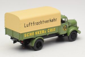 Mercedes L 3500 Platte Vrachtwagen Schenker Minichamps 1:43 439350028 Metaal — afbeelding 2 van 6
