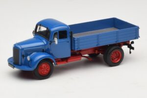 Mercedes L 3500 Kipwagen Blauw Rood Minichamps 1:43 439350004 Metaal