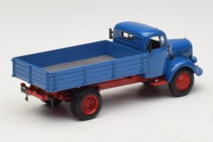 Mercedes L 3500 Kipwagen Blauw Rood Minichamps 1:43 439350004 Metaal — afbeelding 2 van 6