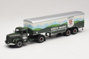 Mercedes LS315 Koffersattelzug Bärenmarke Minichamps 1:43 499034780 Metaal