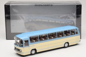 Mercedes O302 Blauw Crème Minichamps 1:43 439035181 Metaal — afbeelding 6 van 6