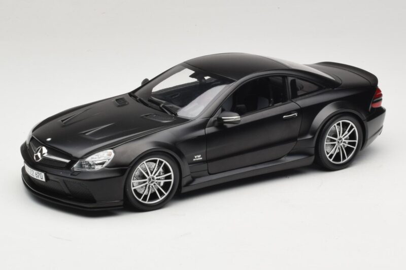 Mercedes SL65 AMG R230 Black Series Matt Black Minichamps 1:18 100038121 Metaal