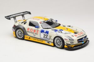 Mercedes SLS AMG GT3 #22 Graf / Jager Rowe Racing 24 Hours of Nurburgring 2013 Minichamps 1:18 151133122 Metaal — afbeelding 4 van 6