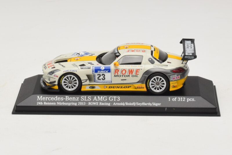 Mercedes SLS AMG GT3 #23 Rowe Racing Arnold / Roloff Nurburgring 24 Hours 2013 Minichamps 1:43 Mercedes SLS AMG GT3 #23 Rowe Racing Arnold / Roloff Nurburgring 24 Hours 2013 Minichamps 1:43 410133223 Metaal