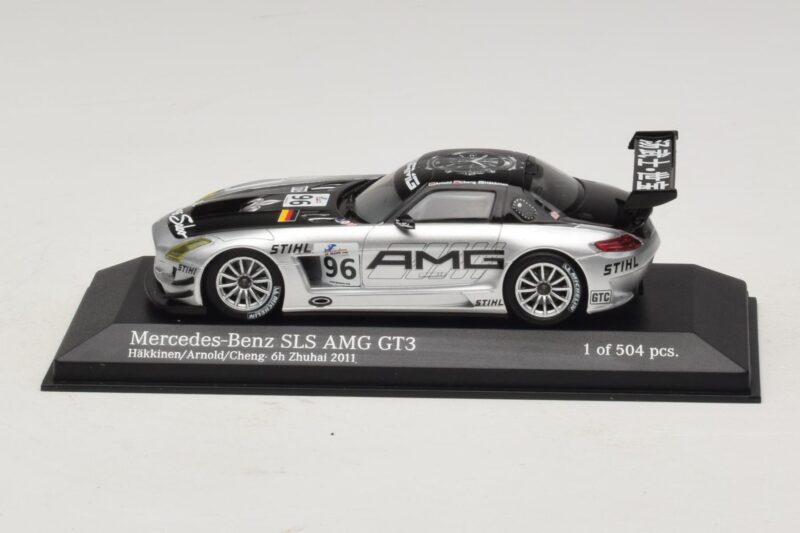 Mercedes SLS AMG GT3 #96 M. Hakkinen / R. Arnold 6 Hours of Zhuhai 2011 Minichamps 1:43 Mercedes SLS AMG GT3 #96 M. Hakkinen / R. Arnold 6 Hours of Zhuhai 2011 Minichamps 1:43 410113296 Metaal