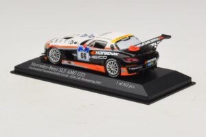 Mercedes SLS AMG GT3 #66 Hankook C. Frankenhout / Simonsen 24 Hours of Nurburgring 2012 Minichamps 1:43 437123266 Metaal — afbeelding 3 van 4