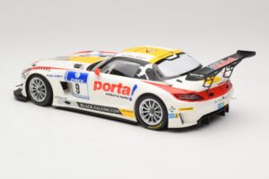 Mercedes SLS AMG GT3 #9 B. Schneider / J. Bleekemolen Black Falcon 24 Hours of Nurburgring Winner 2013 Minichamps 1:18 151133 — afbeelding 5 van 6