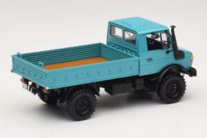Mercedes Unimog 1300 L Platformwagen Blauw Minichamps 1:43 439033020 Metaal — afbeelding 2 van 6