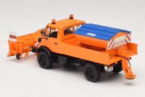 Mercedes Unimog 1300 L Sneeuwploeg Oranje Minichamps 1:43 439033060 Metaal — afbeelding 5 van 6