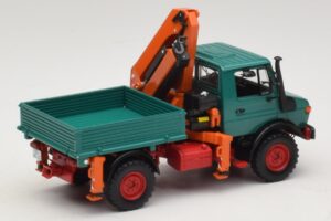 Mercedes Unimog 1300 L Kipper met Laadkraan Minichamps 1:43 439033000 Metaal — afbeelding 2 van 6