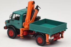 Mercedes Unimog 1300 L Kipper met Laadkraan Minichamps 1:43 439033000 Metaal — afbeelding 5 van 6