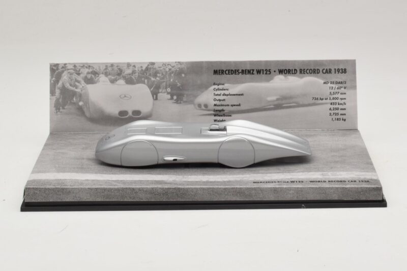Mercedes W125 R. Caracciola World Record 1938 Minichamps 1:43 40038300 Metaal