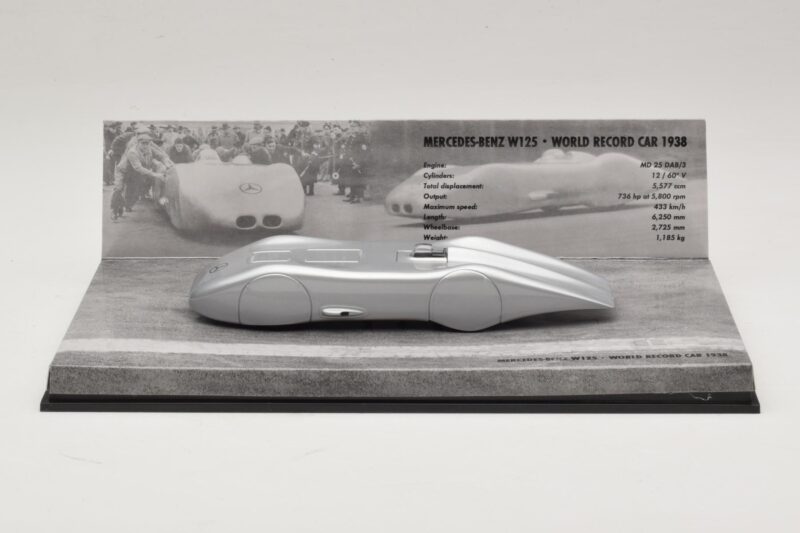 Mercedes W125 R. Caracciola World Record Car 1938 Minichamps 1:43 Mercedes W125 R. Caracciola World Record Car 1938 Minichamps 1:43 400383800 Metaal