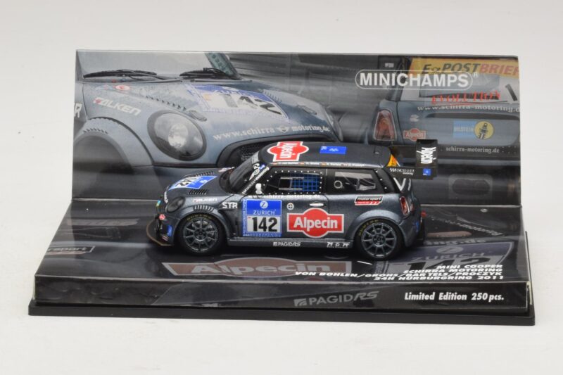 Mini Cooper #142 Von Bohlen / F. Grohs Schirra Motorsport Nurburgring 24 Hours 2011 Minichamps 1:43 43112142 Metaal