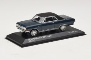 Opel Diplomat A V8 Coupe Donkerblauw Minichamps 1:43 400048021 Metaal — afbeelding 2 van 4
