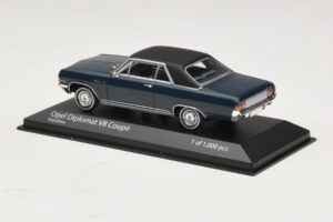 Opel Diplomat A V8 Coupe Donkerblauw Minichamps 1:43 400048021 Metaal — afbeelding 3 van 4