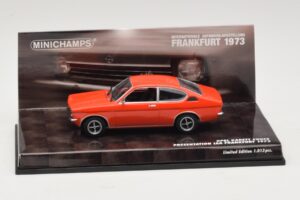 Opel Kadett C Coupé Presentatie IAA Frankfurt Rood Minichamps 1:43 436045620 Metaal